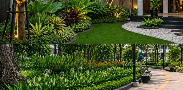 tanaman pedestrian dan taman rumah futafarm